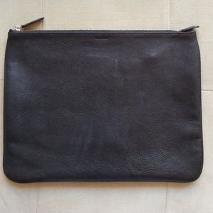 Cole Haan black leather document pouch